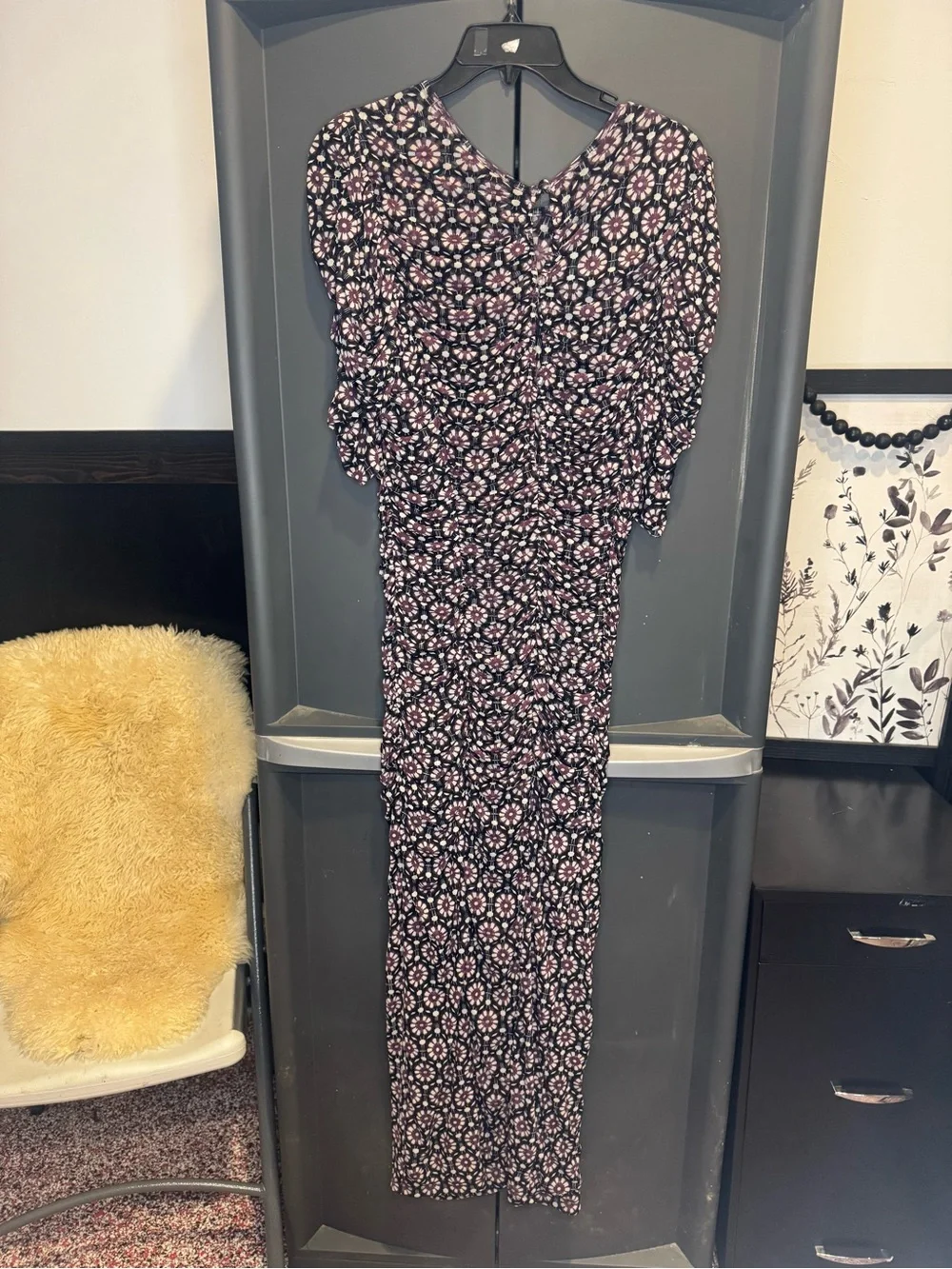 Free People Briella Ruched Midi Dress